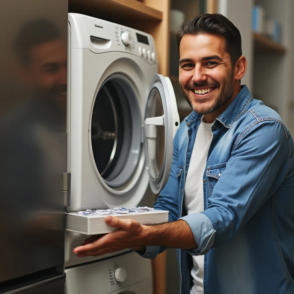 Cliente chocho con electrodoméstico